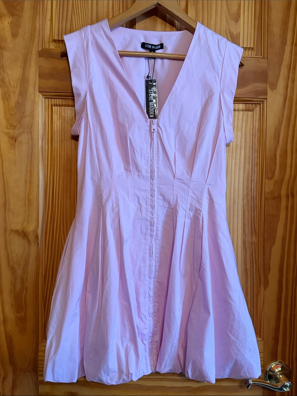 Steve Madden Gale Bubble Minidress in Pink Taffy